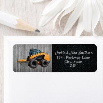 Heavy Equipment Business Skid Steer Return Address Label