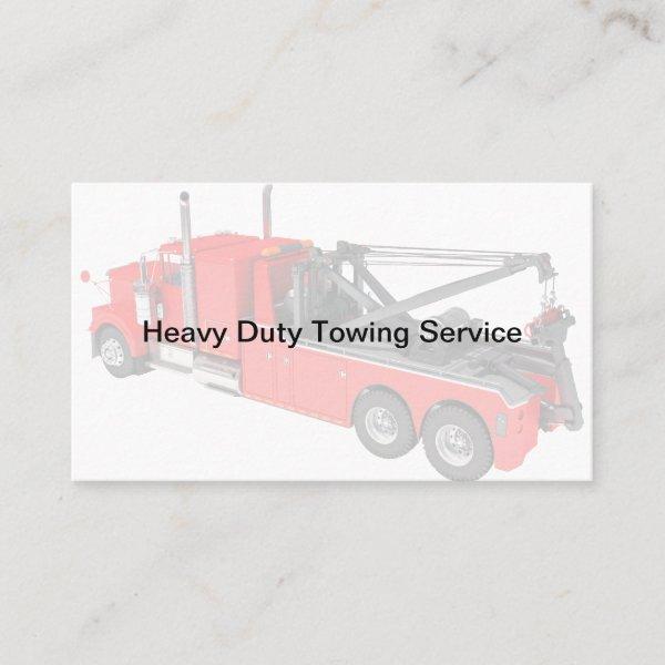 Heavy Towing Tow Truck Driver