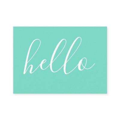 HELLO comment card