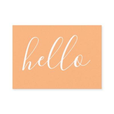 HELLO comment card