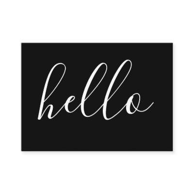 HELLO comment card