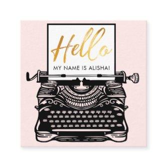 Hello Introduction Vintage Antique Typewriter Square