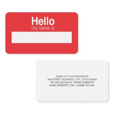 Hello My Name is