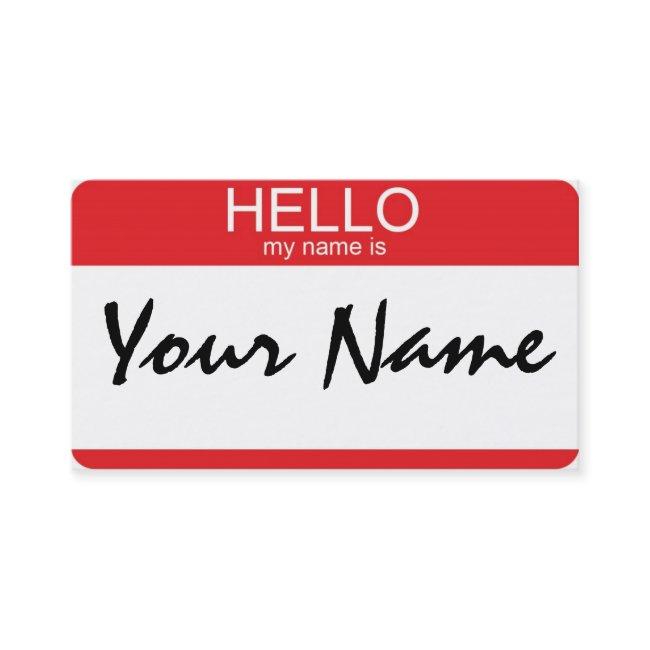 Hello my name is