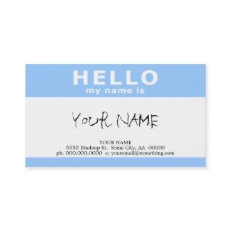 hello my name is :