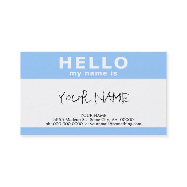 hello my name is :
