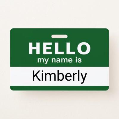 Hello My Name Is - Custom Business Employee Name Badge