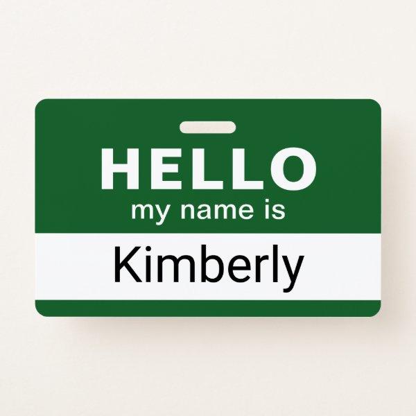 Hello My Name Is - Custom Business Employee Name Badge