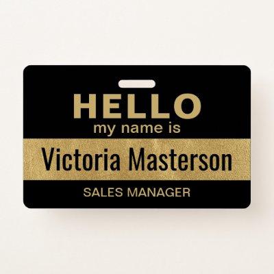 Hello My Name Is - Custom Business Employee Name Badge