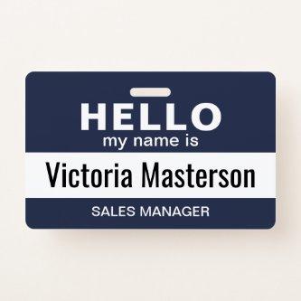 Hello My Name Is - Custom Business Employee Name Badge