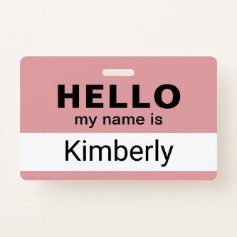 Hello My Name Is - Custom Business Employee Name Badge