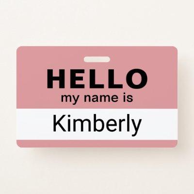 Hello My Name Is - Custom Business Employee Name Badge
