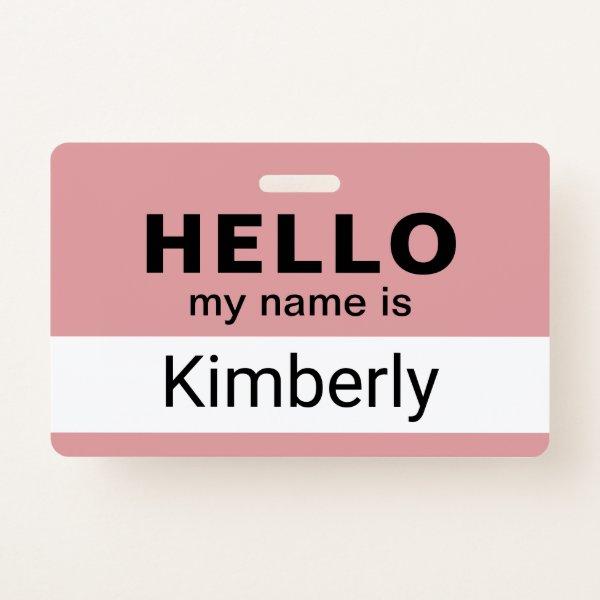 Hello My Name Is - Custom Business Employee Name Badge