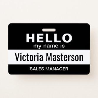 Hello My Name Is - Custom Business Employee Name Badge