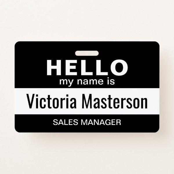 Hello My Name Is - Custom Business Employee Name Badge
