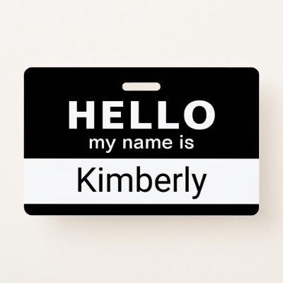 Hello My Name Is - Custom Business Employee Name Badge