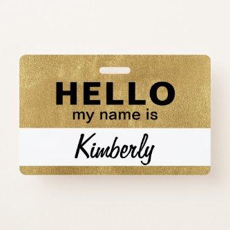 Hello My Name Is - Custom Script Employee Name Badge