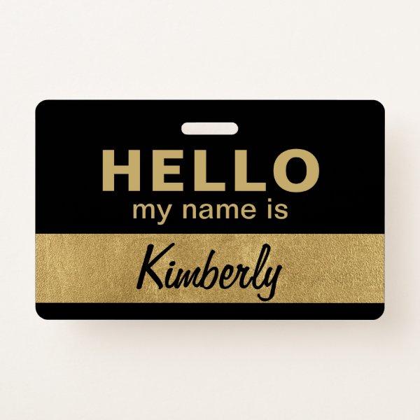 Hello My Name Is - Custom Script Employee Name Badge