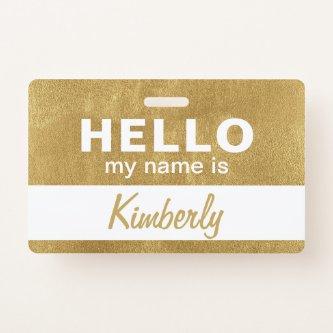 Hello My Name Is - Custom Script Employee Name Badge