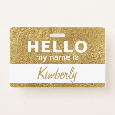 Hello My Name Is - Custom Script Employee Name Badge