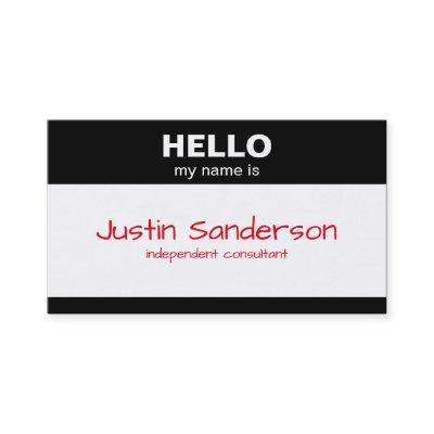 Hello My Name Is, Name Tag