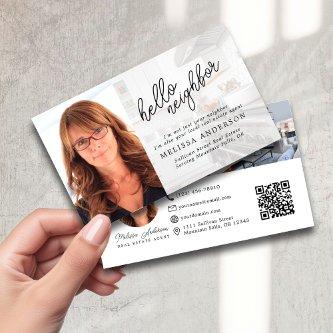 Hello Neighbor Real Estate Photo QR Code