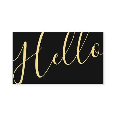 Hello | Professional Elegant Modern Black and Gold