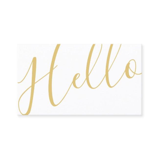 Hello | Professional Elegant Modern White and Gold