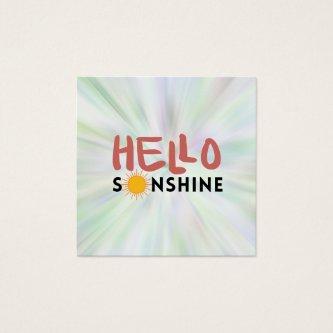 Hello Sonshine, Sun Rays, Summer vibes