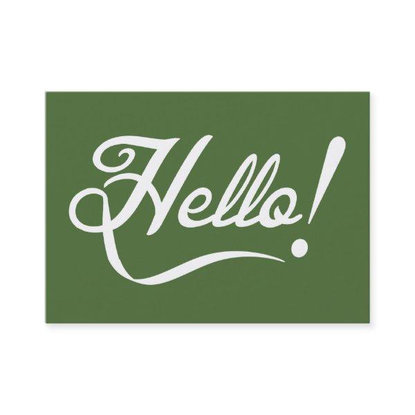 Hello -  Tree Top