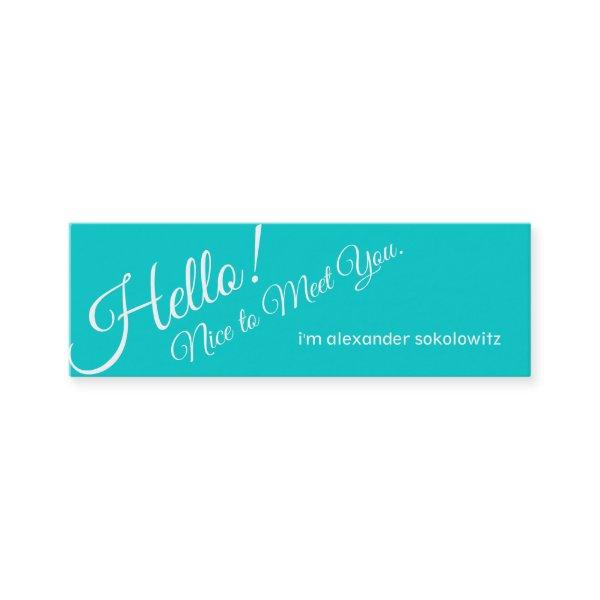 Hello! Turquoise Profile