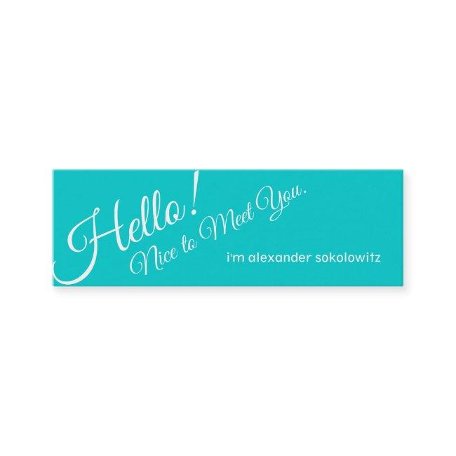Hello! Turquoise Profile
