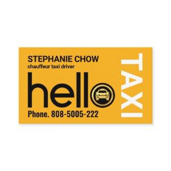 Hello Yellow Taxi Car Driving