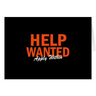 Help Wanted Apply Within