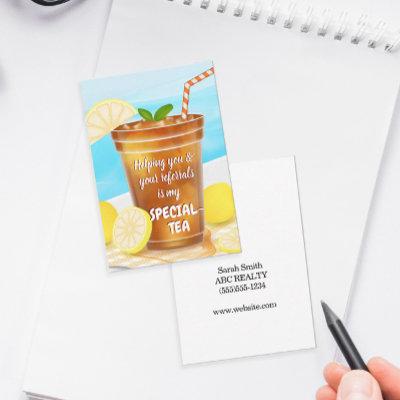 Helping You is my Special Tea Pop By Note Card