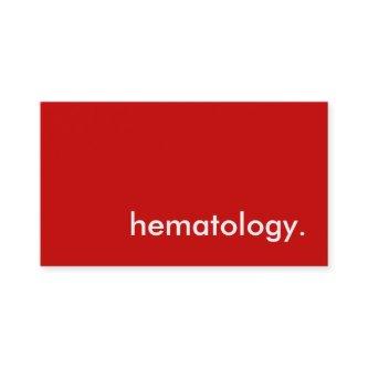 hematology.