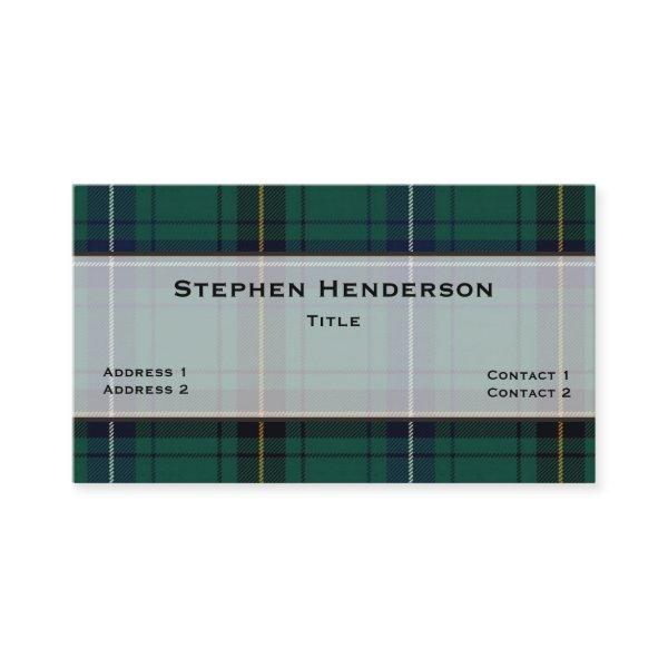 Henderson Teal Tartan Plaid Custom