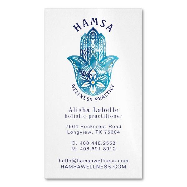 Henna Hamsa Wellness Holistic Decorative Hand  Magnet