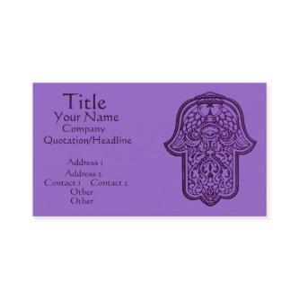 Henna Hand of Hamsa (Purple)