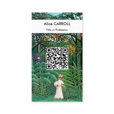 Henri Rousseau - Woman in Exotic Forest - QR Code