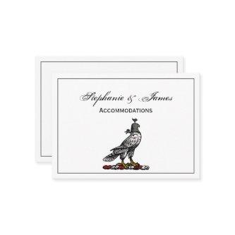 Heraldic Hunting Falcon Wearing Helmet Hood C