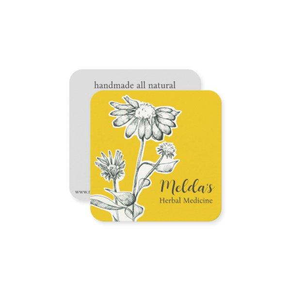 Herb Business Echinacea Coneflower Plant Custom Square