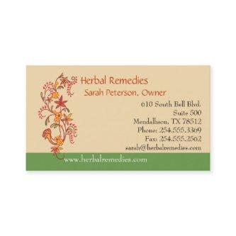 Herbal Remedies Appointment Card