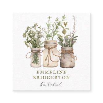 Herbalist Watercolor  Square