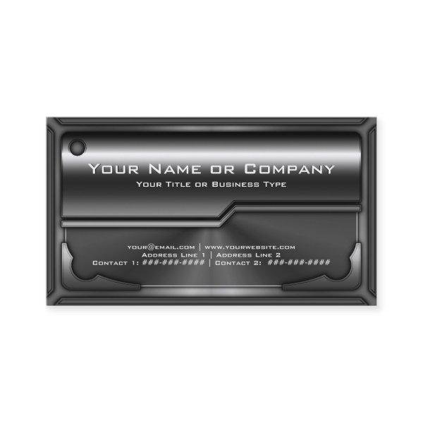 Hi Tech Faux Metallic Card Version 2 with Photo
