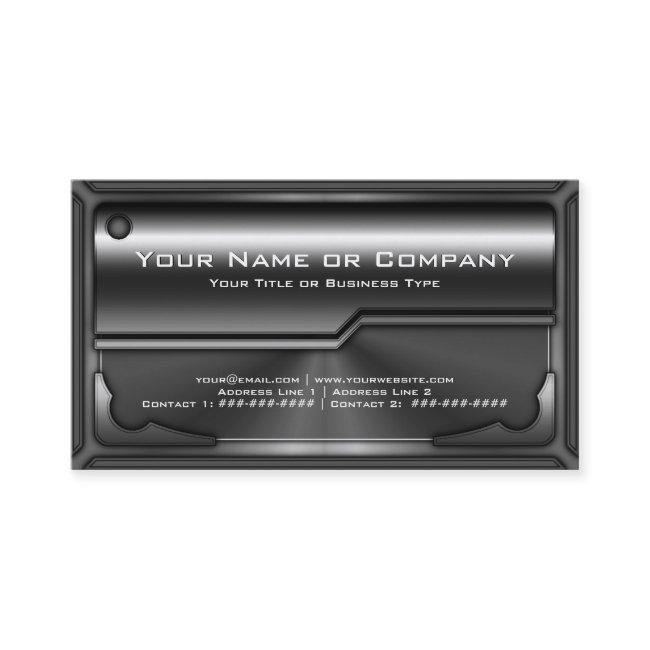 Hi Tech Faux Metallic Card Version 2 with Photo