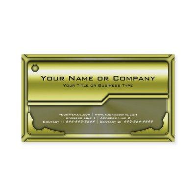Hi Tech Faux Metallic Card Version 3 with Logo