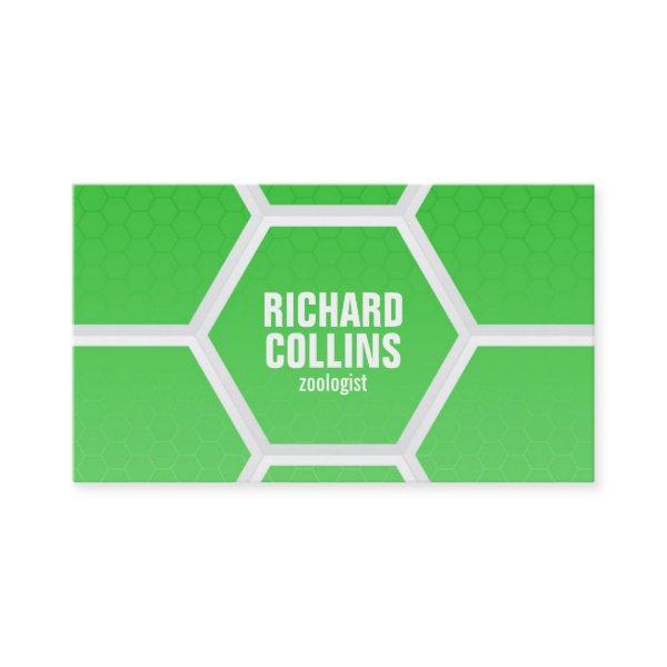 Hi-Tech Honeycomb Pattern - Green