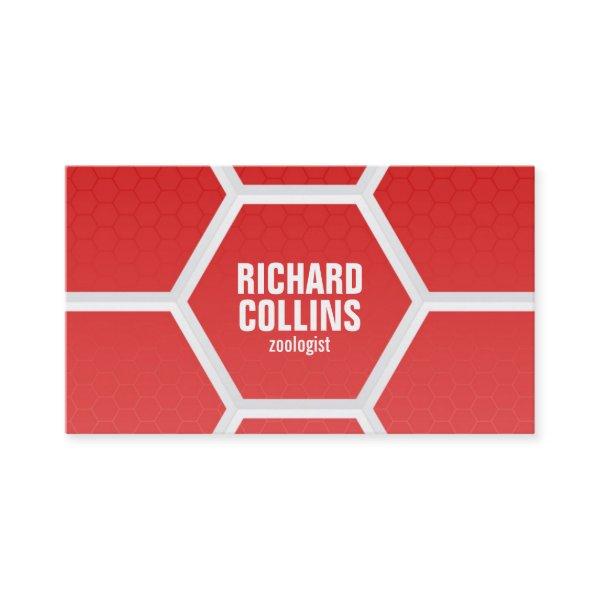 Hi-Tech Honeycomb Pattern - Red