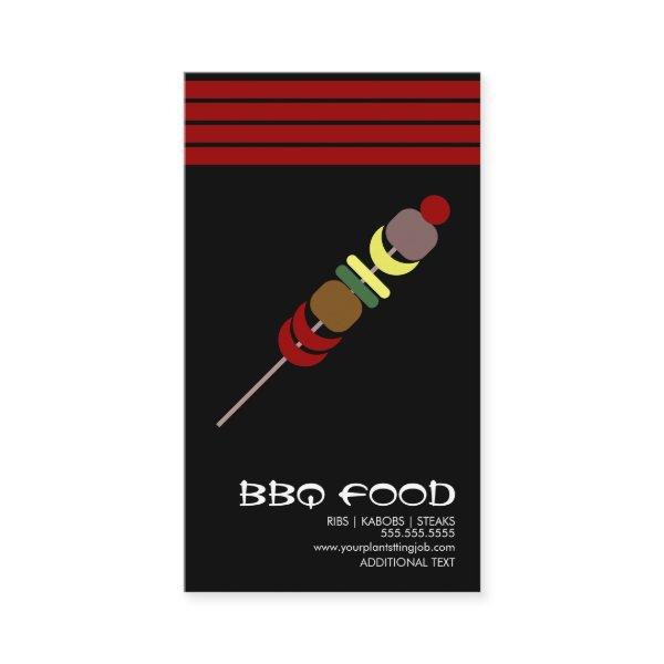 Hibachi BBQ Barbecue Food Truck Logo